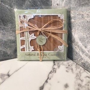 Kate aspen bamboo coaster set